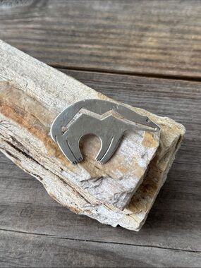 Native American Sterling SIlver Bear Pin